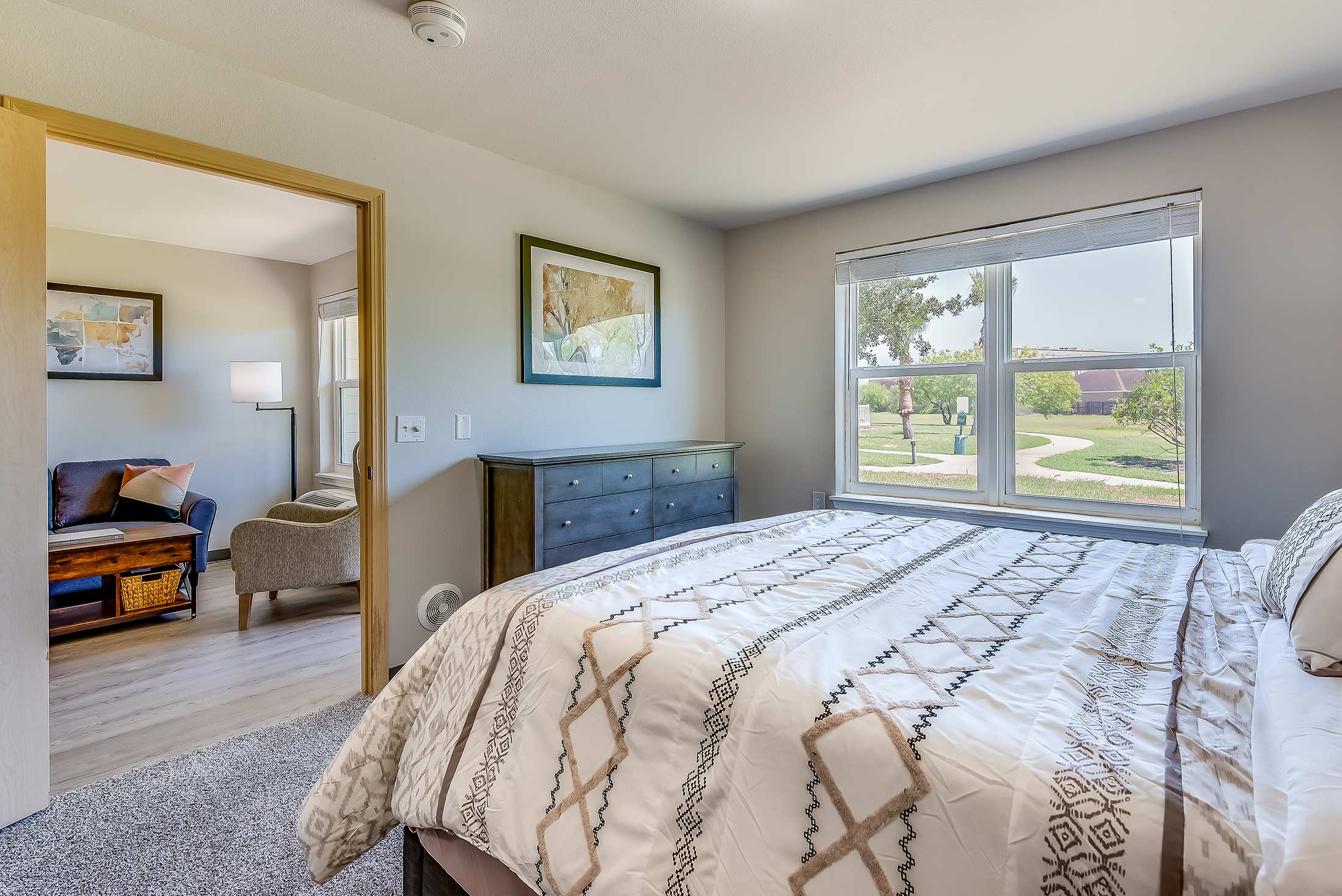 One bedroom apartment bedroom Corpus Christi 2